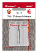 Aiguille universelle double — 80/12 — 4 mm — 1 pièce — Husqvarna Viking — 920658096